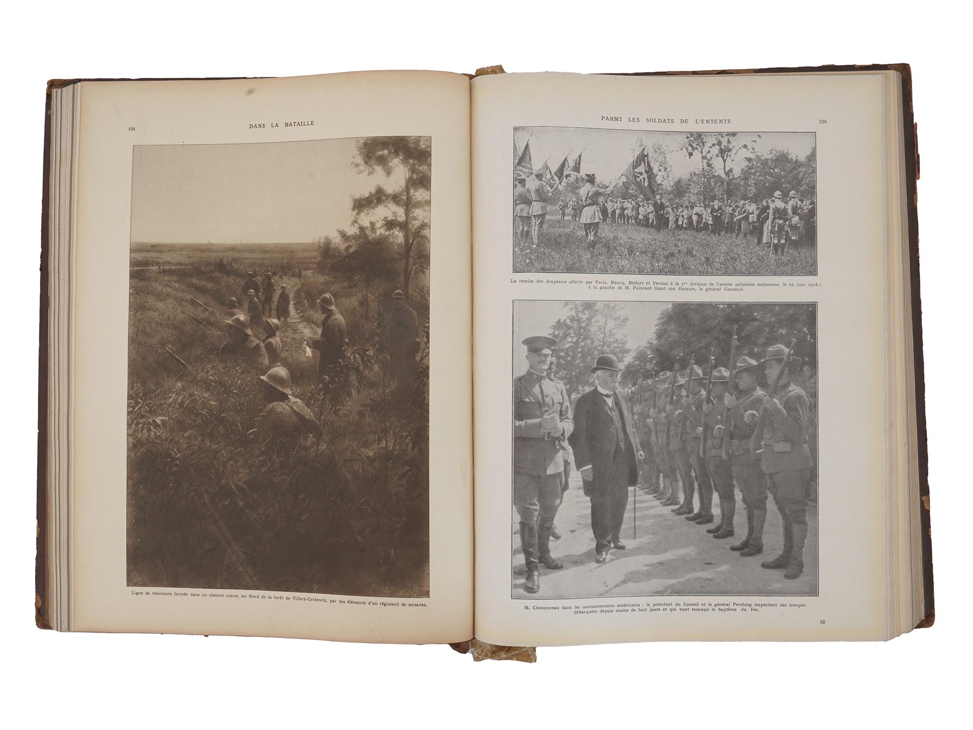 ANTIQUE FRENCH WORLD WAR I ALBUM IN TWO VOLUMES PIC-7